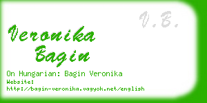 veronika bagin business card